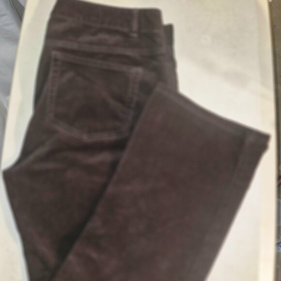 Chaps Denim Petite Corduroy Pants, Dark Brown in size 12P - Picture 2 of 12